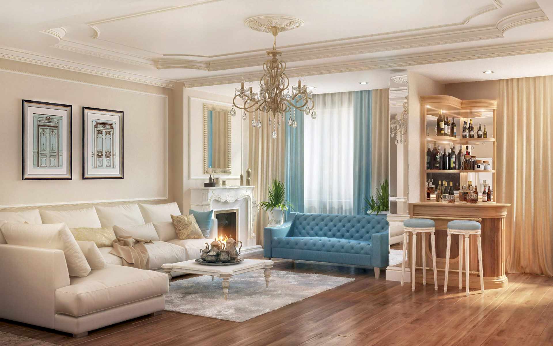 Дизайн интерьера гостиной